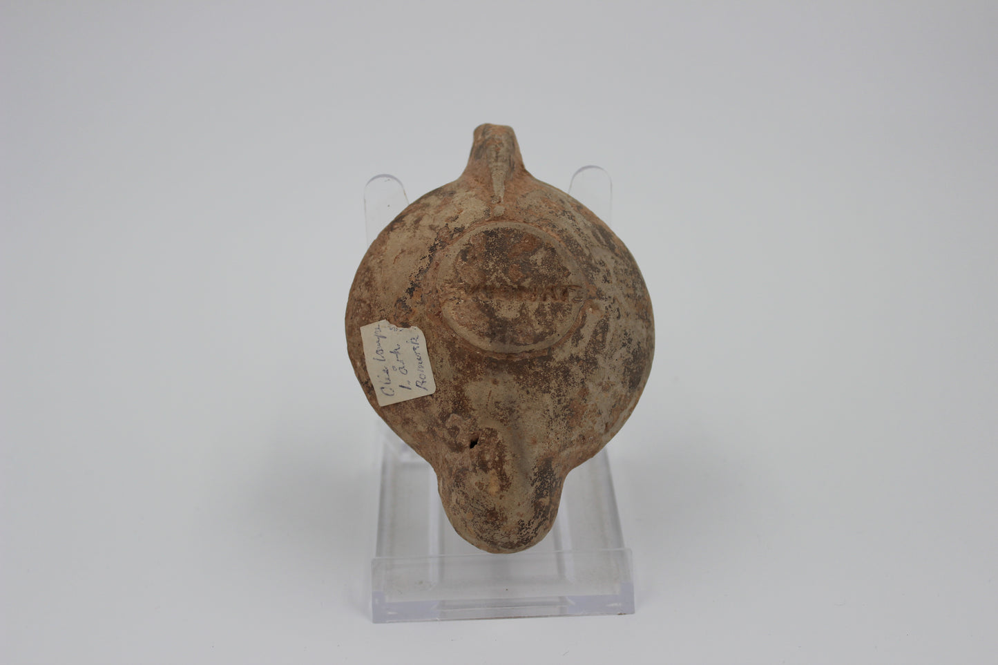 Mid-Imperial Oil Lamp with Palm Leaves