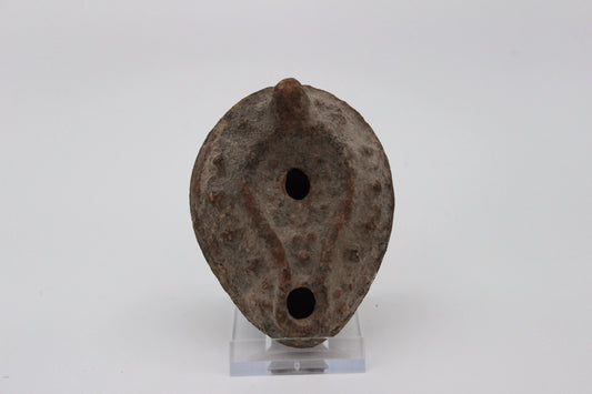 Byzantine Oil Lamp with Dotted Pattern - Antiqua Gallery