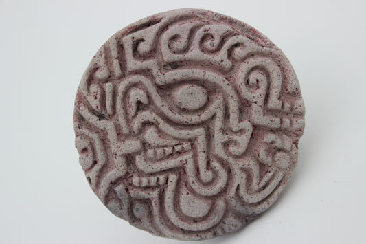 Exceptional Jama-Coaque Body Stamp with Dragon-Like Motif