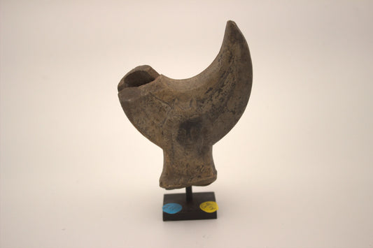 Roman Volute Oil Lamp Handle with Luna - Antiqua Gallery