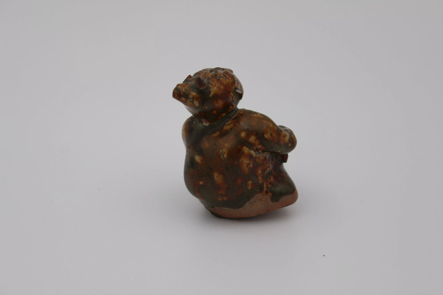 Glazed Pottery Woman Nursing Child from Sawankhalok