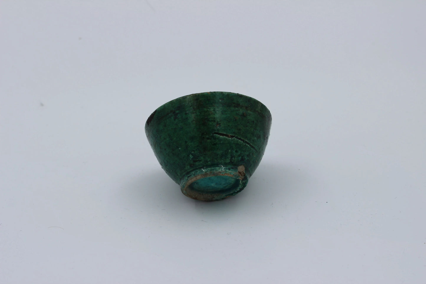 Persian Green Glazed Pottery Bowl