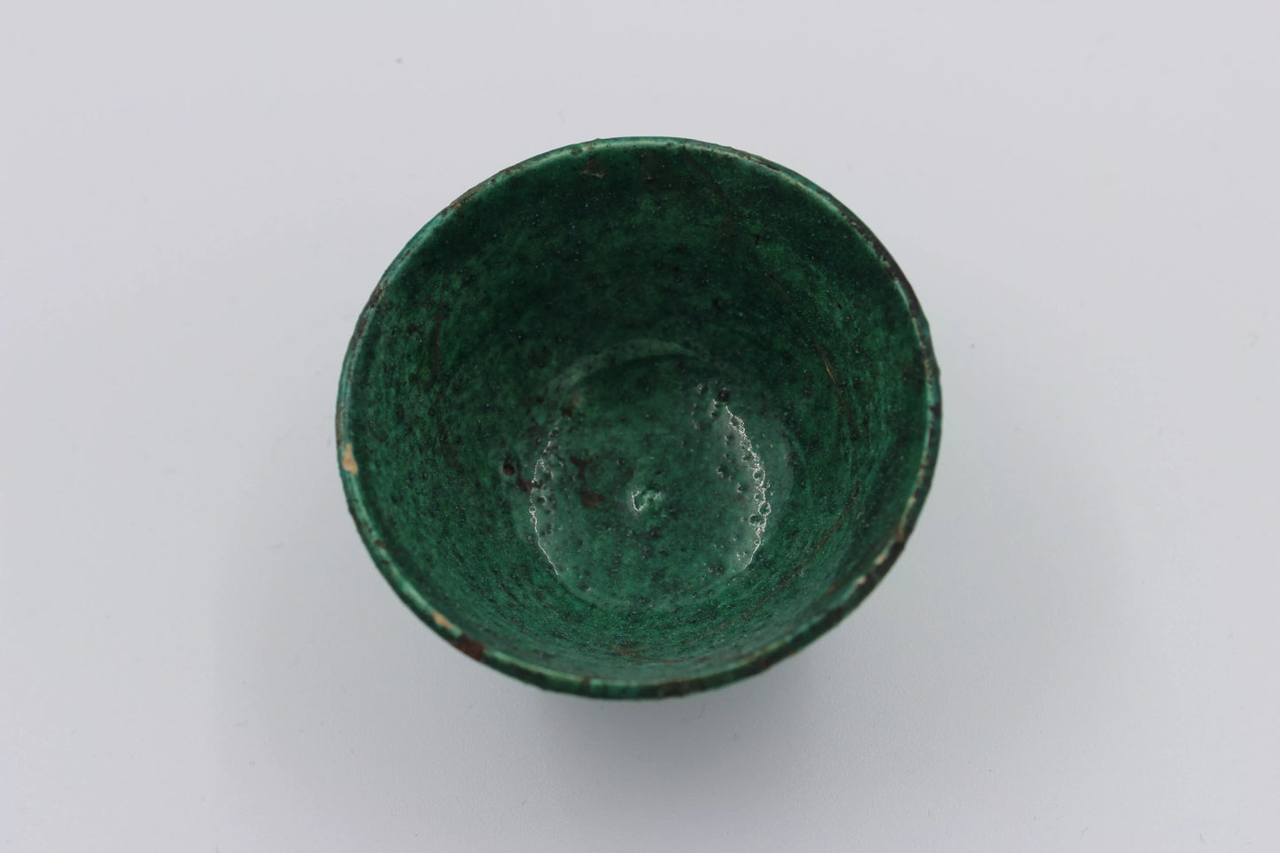 Persian Green Glazed Pottery Bowl